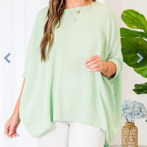 NWT Chic Soul Ribbed Flowy Top